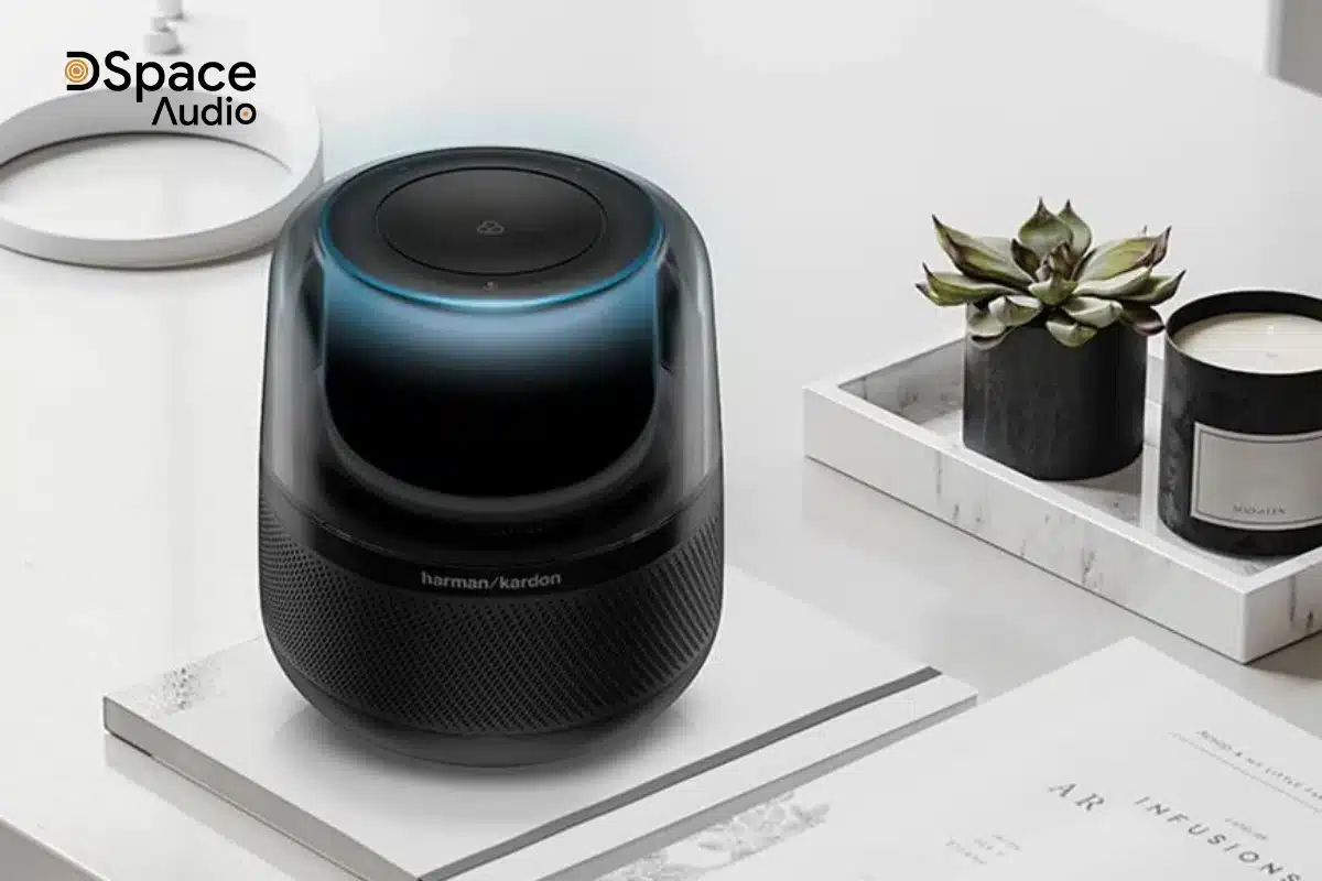 Loa Harman Kardon Allure là mẫu loa thông minh cao cấp tích hợp trợ lý ảo Amazon Alexa, nổi bật với thiết kế hình trụ trong suốt, hiệu ứng ánh sáng 360 độ và chất âm mạnh mẽ, sống động.
