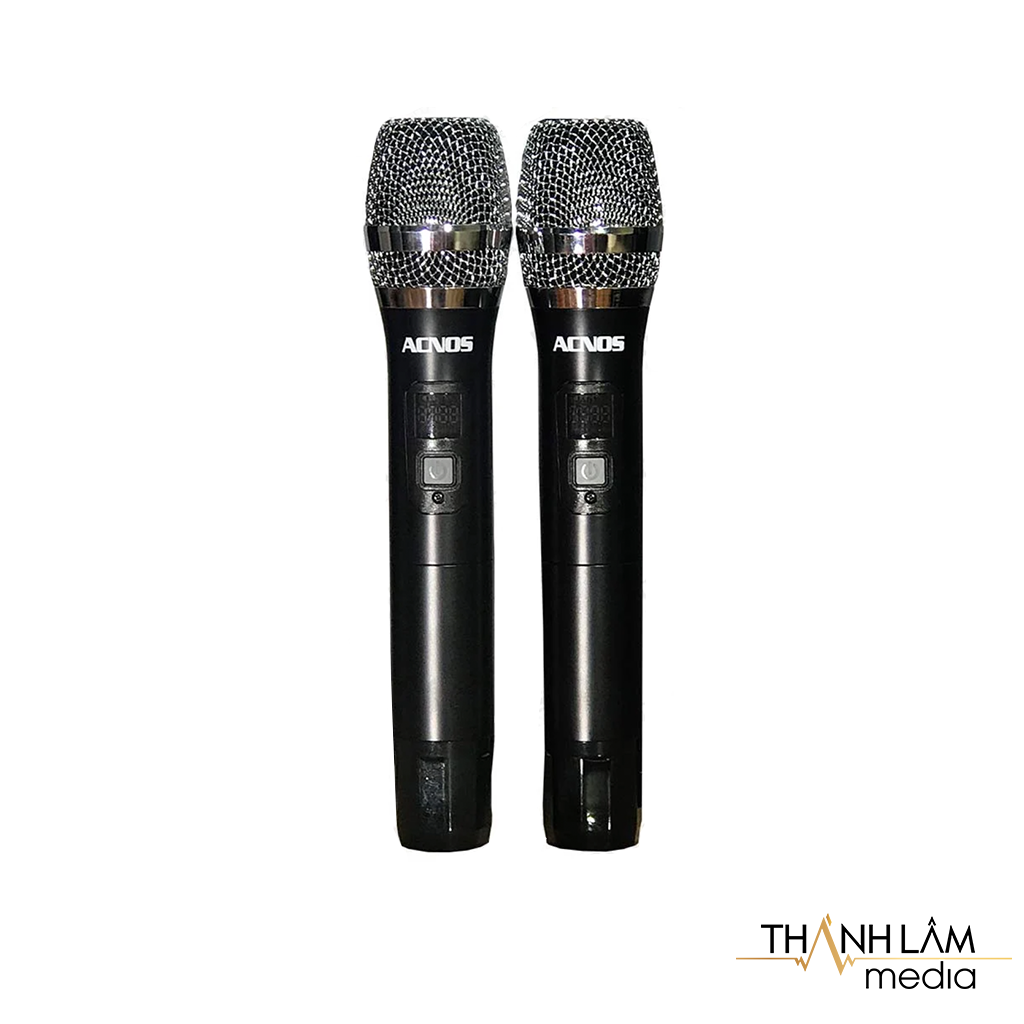 Kèm theo loa kéo ACNOS CS250PU là hai chiếc micro không dây UHF chuyên nghiệp