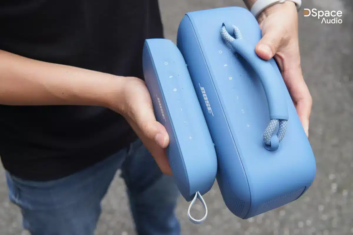 So sánh kích thước Bose Soundlink Max và Bose Soundlink Flex 2