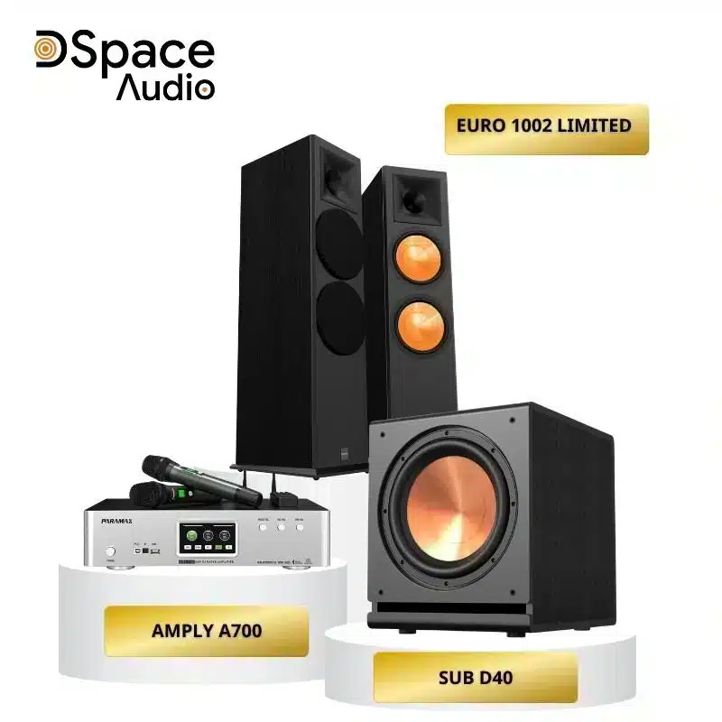 Combo KR1002S: Euro 1002 + Amply A700 + Sub D40