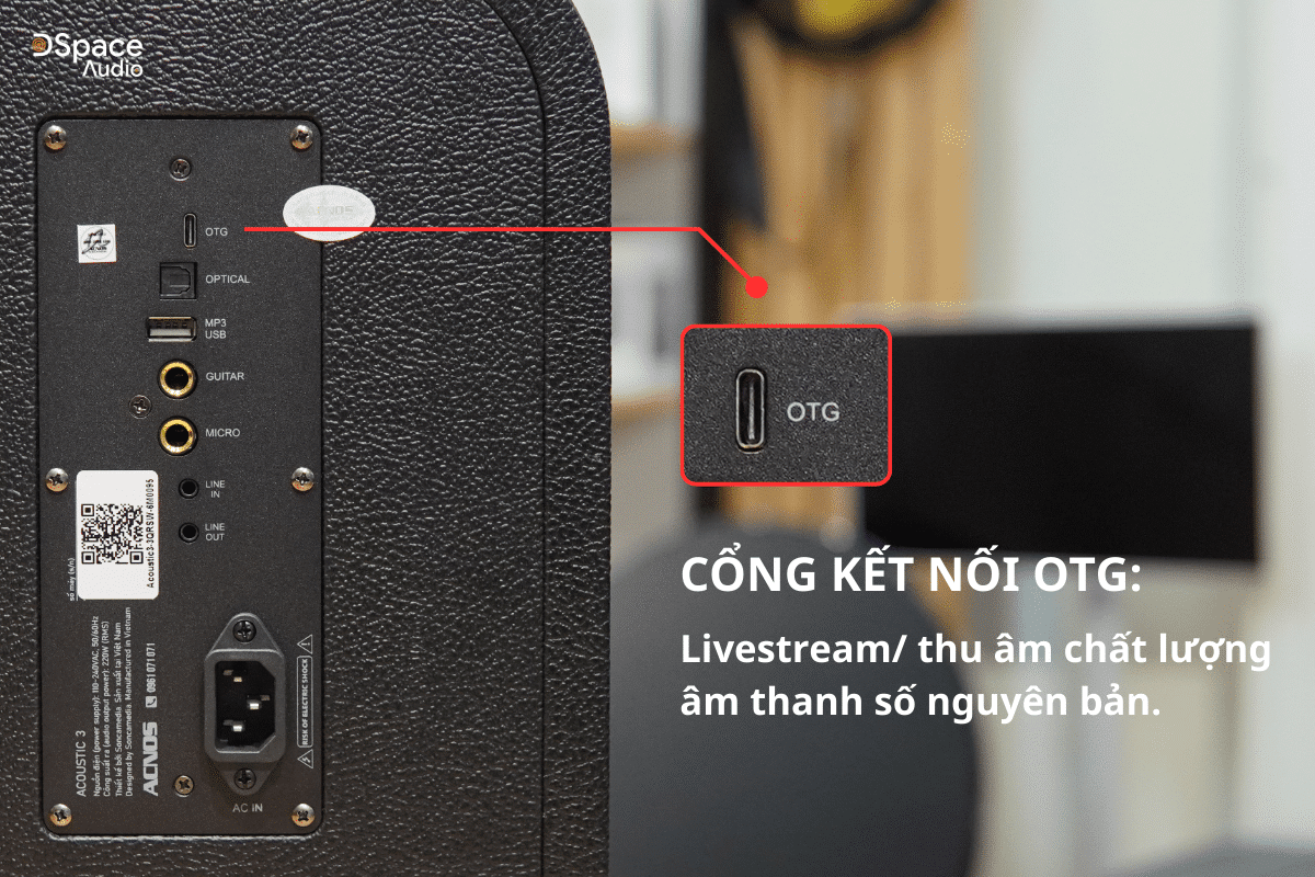 Acnos Acoustic 3 V26 có cổng OTG